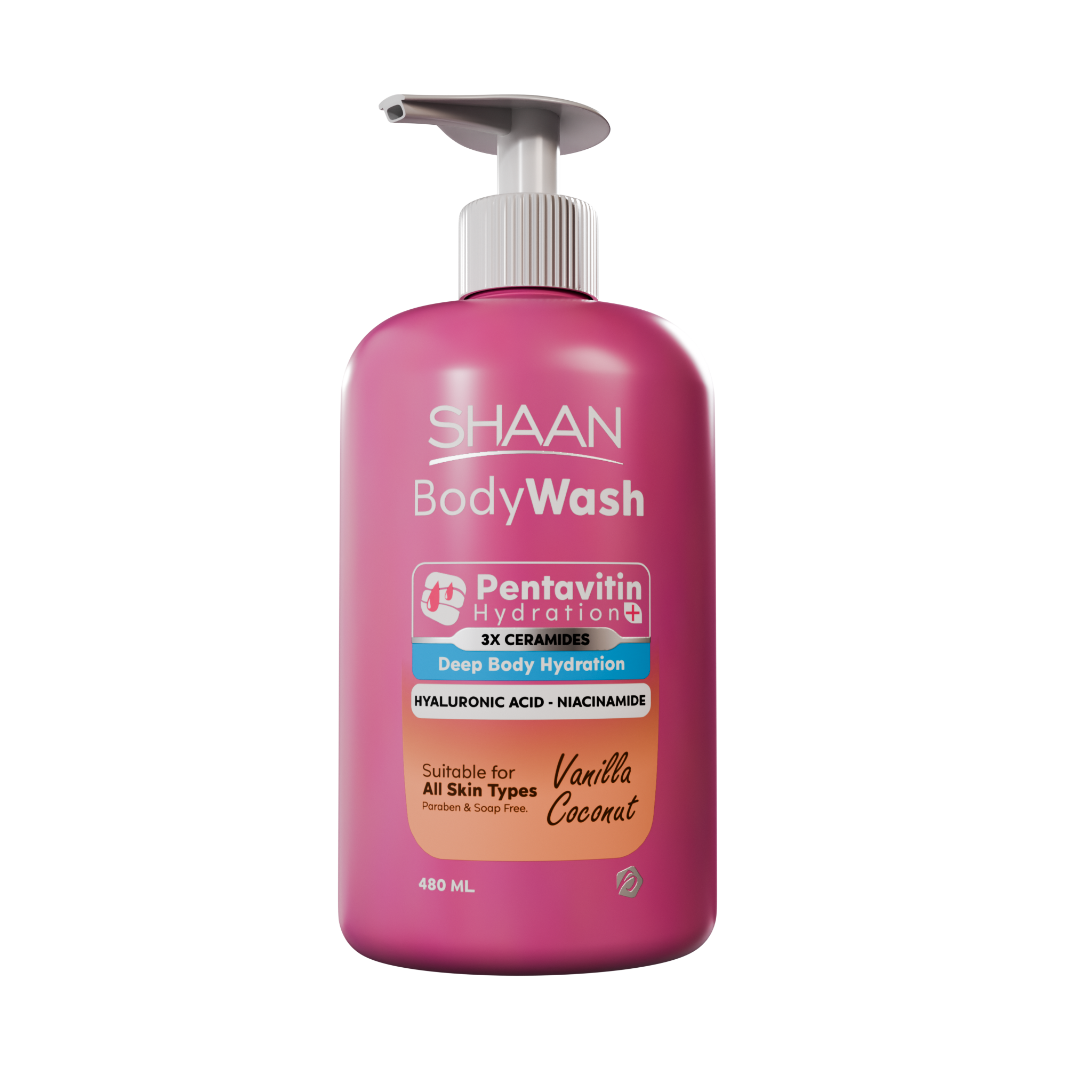 SHAAN Vanilla Coconut Hydrating Body Wash 480 Ml