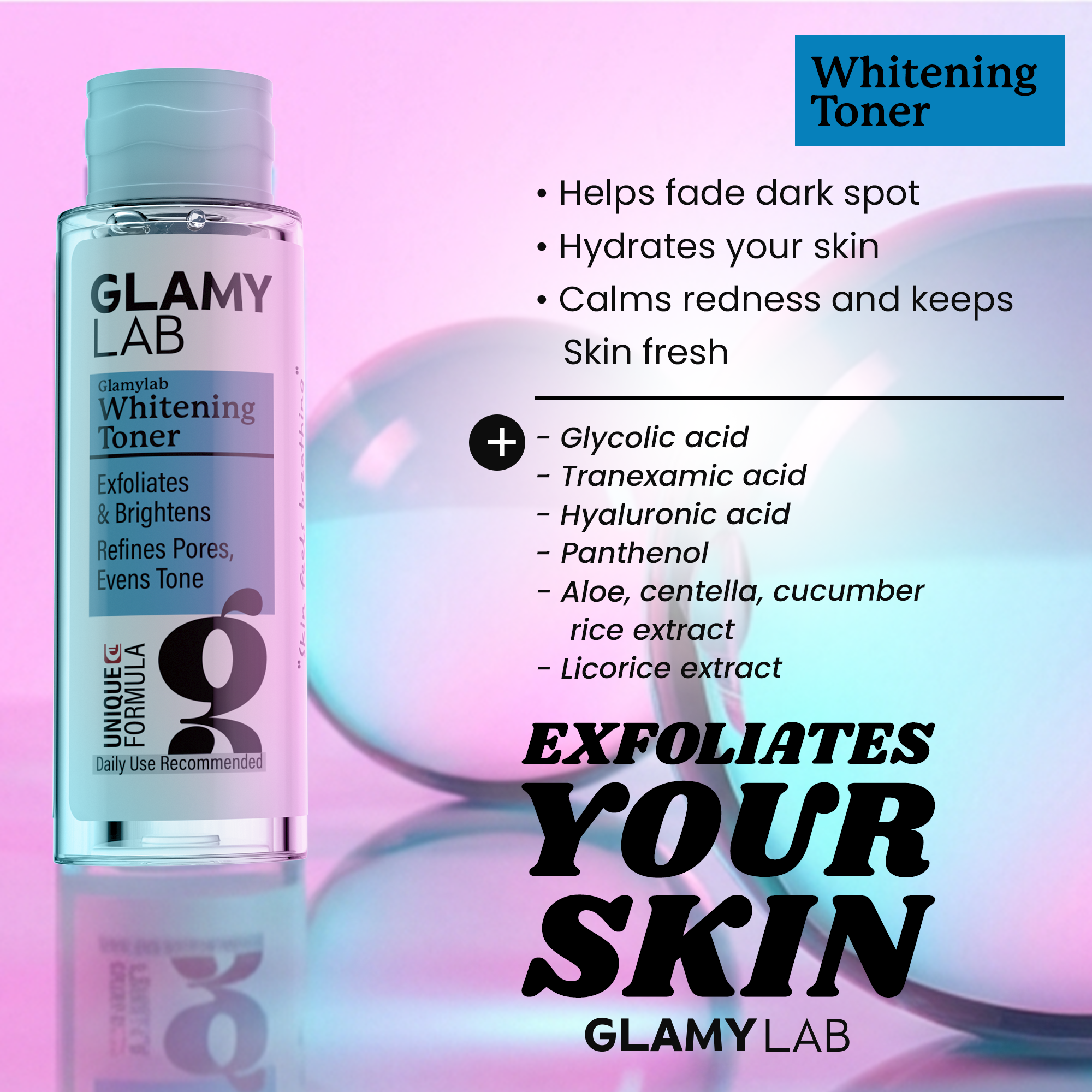 Glamy Lab Whitening Toner 200ml
