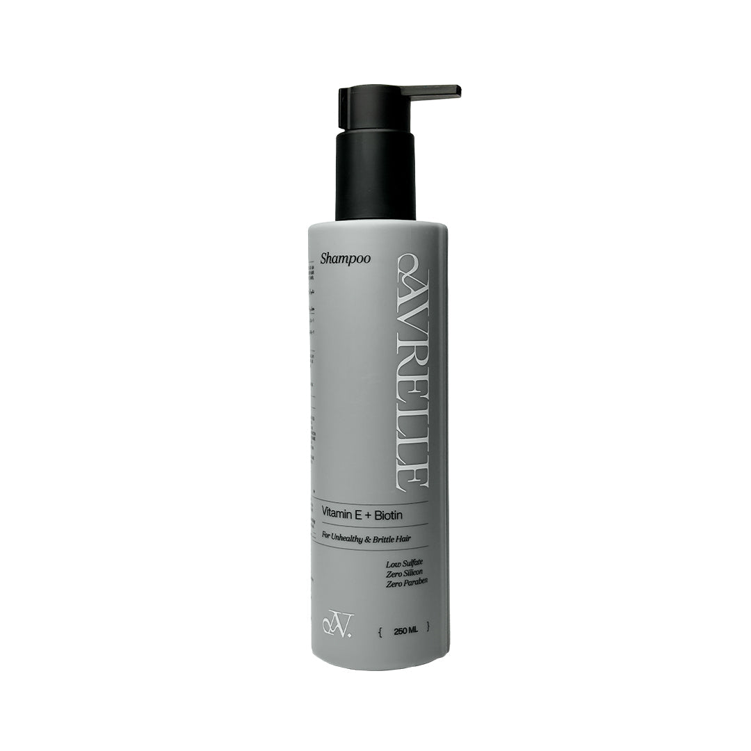 VITAMIN E + BIOTIN LOW SULFATE SHAMPOO FOR UNHEALTHY AND BRITTLE HAIR