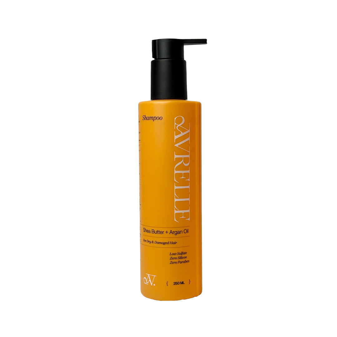 SHEA BUTTER + ARGAN OIL LOW SULFATE SHAMPOO FOR  DRY AND DAMAGED HAIR