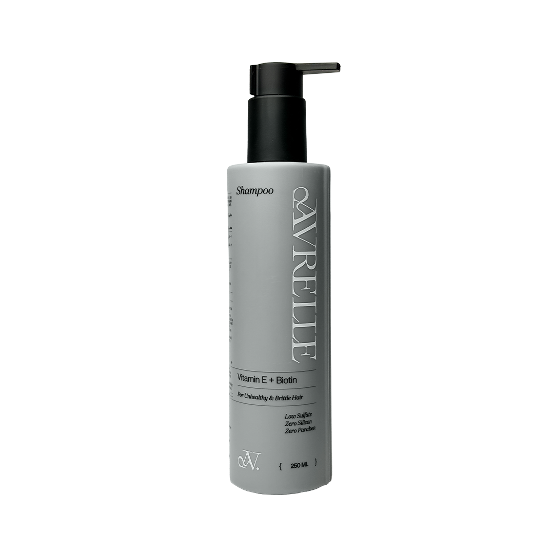VITAMIN E + BIOTIN LOW SULFATE SHAMPOO FOR UNHEALTHY AND BRITTLE HAIR