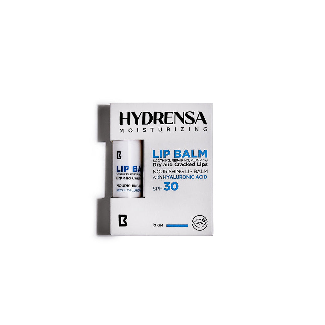 Hydrensa moisturizing lip Balm dry and cracked lips.